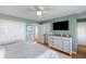 Bedroom with king bed and access to a hallway at 1665 A Marsh Harbor Ln, Mount Pleasant, SC 29464