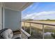 Deck with marsh views and wicker chairs at 1665 A Marsh Harbor Ln, Mount Pleasant, SC 29464