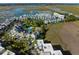 Aerial view of community with waterfront access and pool at 1665 A Marsh Harbor Ln, Mount Pleasant, SC 29464