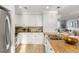 Modern kitchen with white cabinets, granite countertops, and stainless steel appliances at 1665 A Marsh Harbor Ln, Mount Pleasant, SC 29464