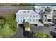 Aerial view of waterfront property with parking at 1665 A Marsh Harbor Ln, Mount Pleasant, SC 29464