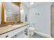 Clean bathroom with a walk-in shower and modern vanity at 1111 Summerwind Lane, Seabrook Island, SC 29455