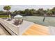 Relaxing patio area overlooking tennis courts at 1111 Summerwind Lane, Seabrook Island, SC 29455