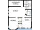 Second floor with bedrooms, bathroom, and unfinished storage at 1188 Reserve Ln, Awendaw, SC 29429
