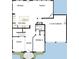 First floor plan showing kitchen, bedrooms, and garage at 1180 Reserve Ln, Awendaw, SC 29429