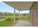 Covered patio with marsh views at 204 Michigan Ave # D2, Folly Beach, SC 29439