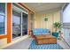 Relaxing balcony with seating area and view at 204 Michigan Ave # D2, Folly Beach, SC 29439