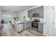 Kitchen with island, stainless steel appliances, and granite countertops at 211 Cache Ct # 6, Charleston, SC 29414
