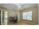 Home office with hardwood floors, window, and built-in closet at 443 Lazy Hill Rd, Moncks Corner, SC 29461