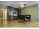 Dining nook with built-in cabinetry and hardwood floors at 443 Lazy Hill Rd, Moncks Corner, SC 29461