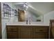 Updated bathroom features a vanity with a white countertop and a large mirror at 443 Lazy Hill Rd, Moncks Corner, SC 29461