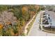 Aerial view of a street in a community with houses and fall foliage at 1627 Siloh Drive Dr # 481, Mount Pleasant, SC 29466