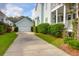 Long driveway leading to the house and detached garage at 627 Cloudbreak Ct, Charleston, SC 29412