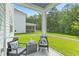 Relaxing screened porch with seating area overlooking backyard at 180 Cherry Grove Dr, Summerville, SC 29483