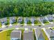 Aerial view of neighborhood with houses and tree-lined street at 180 Cherry Grove Dr, Summerville, SC 29483