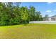 Spacious backyard with grassy area and white picket fence at 180 Cherry Grove Dr, Summerville, SC 29483
