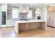 Modern kitchen with white cabinets, large island, and high-end appliances at 3881 Summerton St, Mount Pleasant, SC 29466