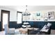 Playroom with dark blue wainscoting and teepee at 123 Cantona Dr, Summerville, SC 29483