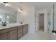 Modern bathroom with double vanity and large shower at 135 Ashley Cove Way, Summerville, SC 29483