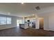 Modern kitchen with white cabinets, granite countertops, and island at 178 Yarrow Way, Moncks Corner, SC 29461