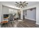 Spacious home office with wood floors and a ceiling fan at 154 Pecan Dr, Summerville, SC 29483