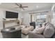 Living room features water view and comfortable furniture at 1331 Pelican Watch Villas, Seabrook Island, SC 29455