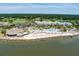 Aerial view of resort amenities including pools, beach access, and ocean views at 1331 Pelican Watch Villas, Seabrook Island, SC 29455
