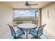 Covered balcony with outdoor seating, offering water views at 1331 Pelican Watch Villas, Seabrook Island, SC 29455