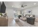 Bright living room with water views, comfy seating, and stylish decor at 1331 Pelican Watch Villas, Seabrook Island, SC 29455