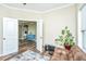 Bright home office with a leather sofa and view into another room at 4966 Ballantine Drive, Summerville, SC 29485