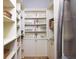 Well-organized pantry with ample shelving for storage at 362 Pelican Flight Dr, Dewees Island, SC 29451