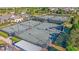 Aerial view of four tennis courts in a residential community at 510 Eastern Isle Ave, Summerville, SC 29486
