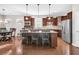 Eat-in kitchen with island and hardwood floors at 510 Eastern Isle Ave, Summerville, SC 29486