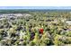 Aerial view showcasing the property's setting within a quiet residential neighborhood at 1860/1858 Taberwood Cir, Charleston, SC 29407