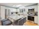 Modern kitchen featuring stainless steel appliances and granite countertops at 2588 High Hammock Rd, Johns Island, SC 29455