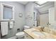 Updated bathroom with granite vanity and modern fixtures at 2588 High Hammock Rd, Johns Island, SC 29455