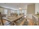Farmhouse style dining room with a large wooden table at 126 Harbor Trace Ln, Summerville, SC 29486