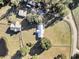 Property overview showing home, barn, and surrounding land at 203 Hickory Nut Drive, Harleyville, SC 29448