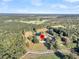 Wide aerial view showcasing property location and landscape at 203 Hickory Nut Drive, Harleyville, SC 29448