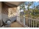 Private deck overlooking a wooded area, perfect for relaxing at 139 Winding River Dr, Johns Island, SC 29455