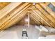 Unfinished attic space with exposed wooden beams at 2711 Henry St, North Charleston, SC 29405
