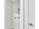 Small laundry closet with hookups and shelving at 2711 Henry St, North Charleston, SC 29405