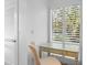 Charming home office with built-in desk and window shutters at 1323 Pelican Watch Villas, Seabrook Island, SC 29455