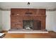 Brick fireplace with a classic design at 150 M L King Blvd, Saint Stephen, SC 29479