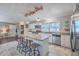 Modern kitchen with stainless steel appliances and an island at 1839 Manigault Pl, Charleston, SC 29407