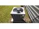 Residential air conditioning unit in backyard at 1450 Coopers Hawk Dr, Hanahan, SC 29410