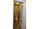 Small, updated half bathroom with gray walls at 1450 Coopers Hawk Dr, Hanahan, SC 29410