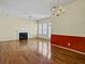 Spacious living room with hardwood floors and fireplace at 1505 Sweet Myrtle Cir, Mount Pleasant, SC 29466