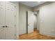 Empty bedroom with hardwood floors and access to other rooms at 4252 Faber Place Dr # 203, North Charleston, SC 29405