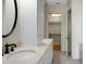 Elegant bathroom with double vanity and walk-in shower at 4252 Faber Place Dr # 203, North Charleston, SC 29405